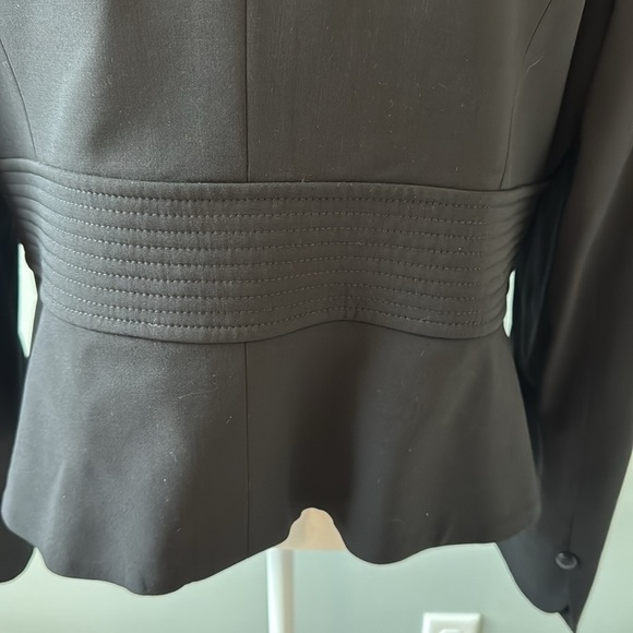 Armani Collezioni black blazer size 12 100% virgin wool fully lined - Picture 8 of 10